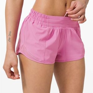Lululemon pink hotty hot shorts